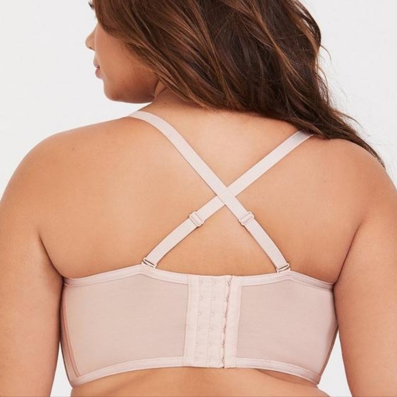 Torrid Light Pink Peach Push Up Bra 44DDD - Picture 2 of 6